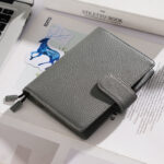 Leather Notebook Lychee Pattern Head Layer Cowhide A6 Loose-Leaf Diary - Image 8