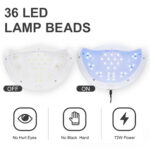 72W UVLED Dual Light Solar Nail Lamp - Image 7