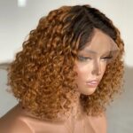 Side Part  Bob Wavy Ombre Lace Wig - Image 3