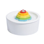 Colorful Red Pagoda Ceramic Water Dispenser Pet Fountain Cat And Dog - Image 5