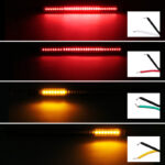 Universal Flexible Led Strip Tail Stop Light Motorcycle 48 SMD Led Tail Turn Signal Brake License Plate Light Strip Motorcycle - Image 4