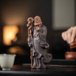 Chinese Zen Inspired Crossing The River By Bodhidharma Ancestor's Ornament - Image 2