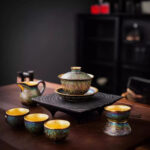 Jianzhan Colorful Gilding Tea Set Suit - Image 3