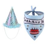 Pet birthday party hat saliva towel set - Image 4