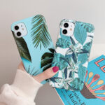Blue leaf banana leaf mobile phone case - Image 2