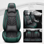 All-inclusive Wear-resistant Full-leather Contrast Stitching Car Seat Cushion - Image 2