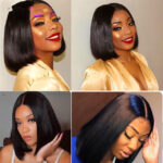 Straight human hair wigs13 * 4 Brazilian Hair - Image 4