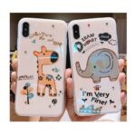 Compatible with Apple , Shatter-resistant Cartoon Giraffe Cute Elephant Phone Case