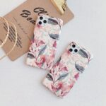 Literary and classical flower phone case