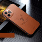Compatible with Apple, 12promax Leather Grain All-Inclusive Iphone11 Anti-Fall Soft Cover - Image 4