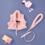 Cute rabbit fleece adjustable dog leash for small and medium-sized dogs - Image 2