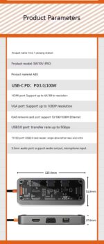 Hub Expansion Dock Notebook Computer Converter - Image 10