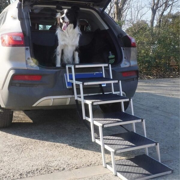 Pet Aluminum 6-step Portable Foldable Dog Ladder