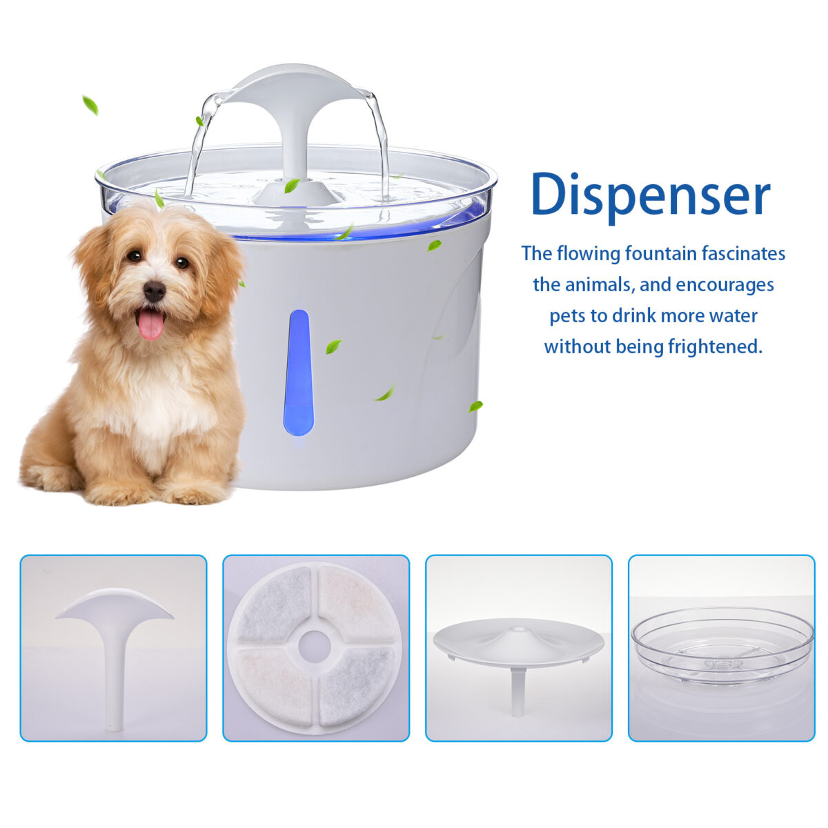 Cats And Dogs Drinking Water Basin Automatic Circulating Water Pet Feeder - Image 4