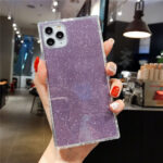 Compatible With  , Square Glitter Transparent TPU Soft Shell - Image 5