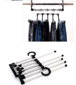 5 In 1 Wardrobe Hanger Multi-functional Clothes Hangers Pants Stainless Steel Magic Wardrobe Clothing Hangers For Clothes Rack - Image 7