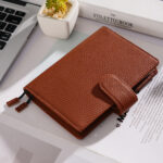 Leather Notebook Lychee Pattern Head Layer Cowhide A6 Loose-Leaf Diary - Image 7