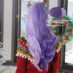 Cosplay Long Wave Red And Green Synthetic Wigs - Image 4