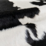 Shaped Whole Big Black Cow Carpet With Imitation Animal Pattern - Image 5