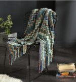 Fringed Knitted Small Blanket Napping Blanket Sofa Blanket - Image 3