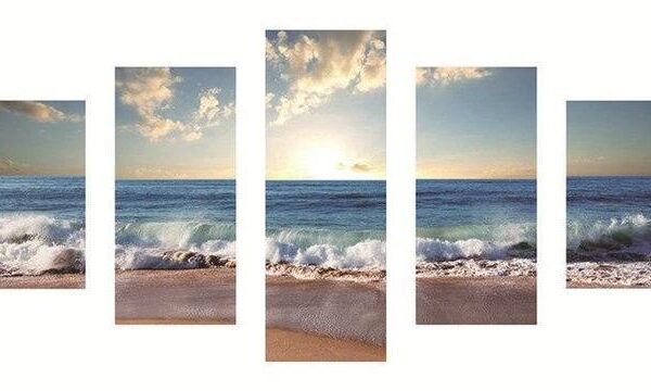 XXL Diamond Painting - Multi-Bild Sonnenuntergang