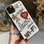Luxury diamond love and wifi phone case - Image 3