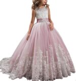 Europe And The United States New Children's Clothing Lace Wedding Dress - Image 6