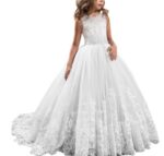 Europe And The United States New Children's Clothing Lace Wedding Dress - Image 10