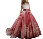Europe And The United States New Children's Clothing Lace Wedding Dress - Image 8