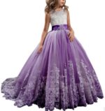 Europe And The United States New Children's Clothing Lace Wedding Dress - Image 4