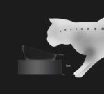 Stainless Steel Pet Adjustable Feed Bowl Double Feeder - Image 2