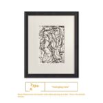 Black And White Lines High-end Abstract Paintingfor Hanging Retro Decorative Painting - Image 6