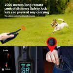 Color Screen Dog Trainer Super Long Remote Control Waterproof Dual Power Display Electric Shock Collar - Image 3