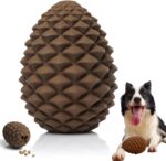 Pine Cone Tough Dog Toys For Aggressive Chewers Dog Chew Toys With Interactive Dog Treat Dispenser Indestructible Dog Toy For Medium Large Dogs  Heavy Duty Dog Presents - Image 2