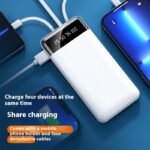 Ultra-thin Portable With Cable Power Bank Large Capacity Mobile Power Supply - Image 3