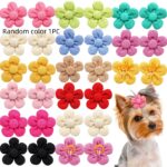Pet Headdress Flower Spring Flower Solid Color Headdress Flower Dog Cat Accessories - Image 6