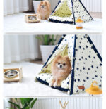 Portable Washable Pet Tent Dog Bed Cat Toy House - Image 4