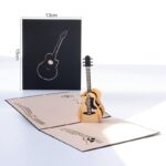 Birthday 3D Greeting Card Guitar Creative Handmade Gift Paper Carving - Image 6