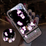 Compatible with Apple, Compatible with Apple , Cute Cartoon Girl Series Incoming Call LED Flashing Iphone12 Pro Max Phone Protective Case - Image 4