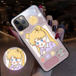 Compatible with Apple, Compatible with Apple , Cute Cartoon Girl Series Incoming Call LED Flashing Iphone12 Pro Max Phone Protective Case - Image 8