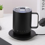 Double Layer Thermostat Cup Wireless Heating Tea Coffee Cup - Image 4