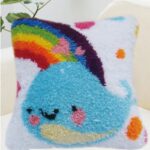 Carpet Embroidered Pillow Thick Wool Three-Dimensional Cross Stitch Pillow - Image 3