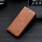 Compatible with Apple , Leather Phone Case Apple Flip Holster Cover - Image 2