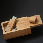 U Disk 32GB Wooden USB Flash Drive Free Lettering Creative Boys and Girls - Image 6