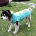 Big Dog Cloak Raincoat With Reflective Strips Husky Pug Pet Raincoat - Image 3