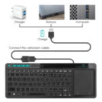 Multimdeia RGB Backlit Keyboard With Touchpad - Image 2