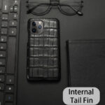 Compatible with Apple , Limited Edition New Half-Pack Anti-Fall Leather Protective Case - Image 6
