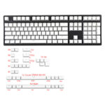 White Pudding Large Full set of 141 Key Sealing Font Keycaps - Image 2