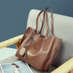 Tote Bag Large Capacity Shoulder Bag Cowhide Female Bag - Image 5