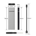 M.2 NGFF To USB3.1 SSD Solid Aluminum Alloy Mobile Hard Disk Enclosure - Image 4